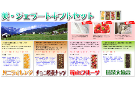 アイス 美・ジェラートギフトセット 500ml×4個 [アーリオ・オーリオ 石川県 津幡町 28ae0002]