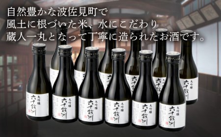 【全12回定期便】六十餘洲 大吟醸 12本 ちょっぴり贅沢 【今里酒造】[SA35]