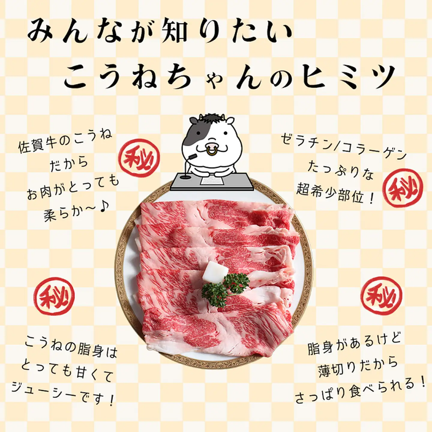 佐賀牛切り落としコウネちゃん300g：B110-022