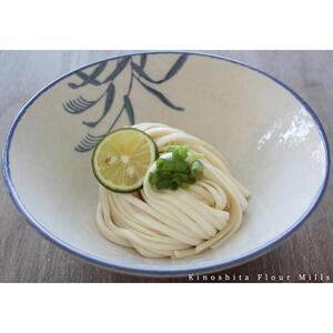 讃岐うどん専用小麦さぬきの夢を100%使用した乾麺「讃岐地粉うどん」　12袋
