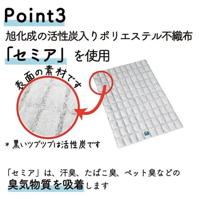 ハサミで切って使える除湿＆消臭シート