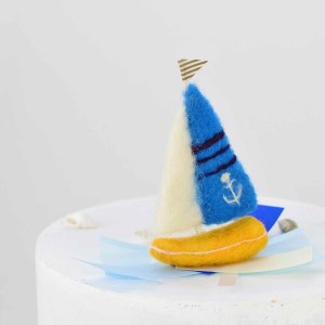 秋のリゾート [クルージングヨット] 手作り羊毛キット・親子で作れる動画付き【0466】