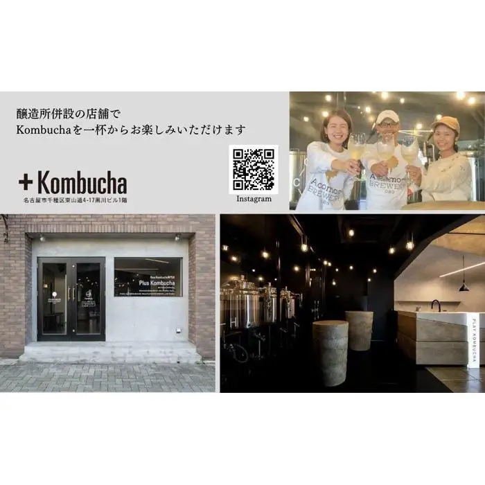 美味しく楽しめる！+KombuchaのKombucha　4本セット