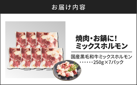 焼肉・お鍋に！ミックスホルモン1.75kg K002-005 肉 牛肉 冷凍