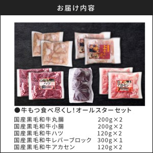 牛 もつ （ ホルモン ） 食べ尽くし ！ オールスター セット K002-008 肉 牛肉 冷凍