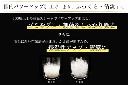 【ピンク】羽毛布団 本掛け布団 シングル ハンガリーホワイトダウン90％ アクア