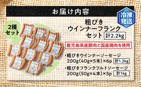 訳あり粗びきウインナー＆フランクセット K161-003 肉 豚肉 冷凍