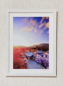 信州上田癒しの風景　写真家岡田光司　全紙サイズ額付きオリジナルプリント 1