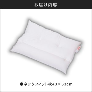 ネックフィット枕 43×63cm ホワイト K018-002_01
