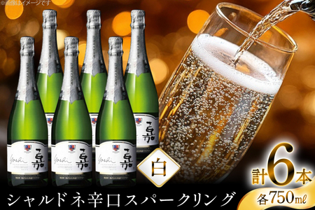 スパークリング 嘉 yoshi スパークリング シャルドネ 750ml 6本 [高畠ワイナリー 山形県 高畠町 tk06ays730085]