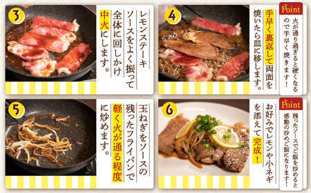 【12回定期便】絶品ソース付 長崎和牛レモンステーキ 4人前 計600g[OBY013]