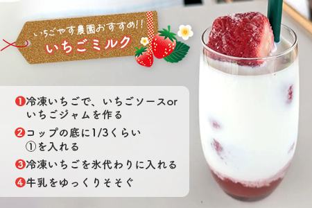 冷凍 完熟いちご３kg（500g×6袋）／いちごやす農園