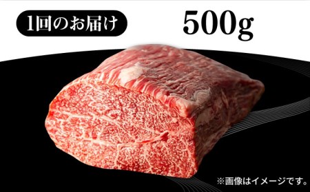 【全12回定期便】 壱岐牛 モモブロック 500g［化粧箱無し］《壱岐市》【株式会社イチヤマ】 肉 牛肉 モモ ブロック ステーキ BBQ [JFE047] 288000 288000円