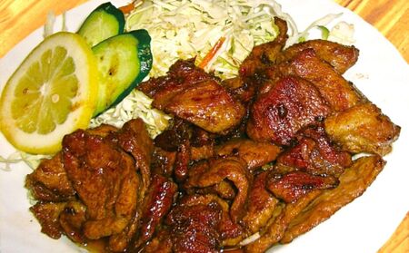 「ケンミンSHOW」をはじめ、TV番組で紹介多数！「まつもとの来来憲」。創業当初から人気の こま焼き 5個