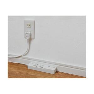 電源タップ　耐雷サージ　USBポート付きスイッチ付きタップ　USB×2ポート　2個口2ｍ　WBK-2232SUA(W)