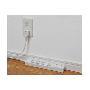 電源タップ　耐雷サージ　USBポート付きスイッチ付きタップ　USB×2ポート　4個口2ｍ　WBK-4232SUA(W)