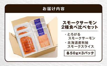 【 王子サーモン 】スモーク サーモン 2種 食べ比べ セット T041-007 魚 魚介類