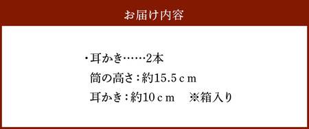 竹製筒付き　忙中閑耳かき2本入り 竹ならではの味わいとぬくもり 耳かき 竹製筒付き 忙中閑 2本入り 生活雑貨 雑貨 日用品 竹 煤竹 竹筒 竹製品 竹細工 豊竹舎 自然素材 ナチュラル 箱入り 耳 耳掃除 収納可能 ギフト プレゼント 贈り物 生駒市 奈良 お取り寄せ 送料無料