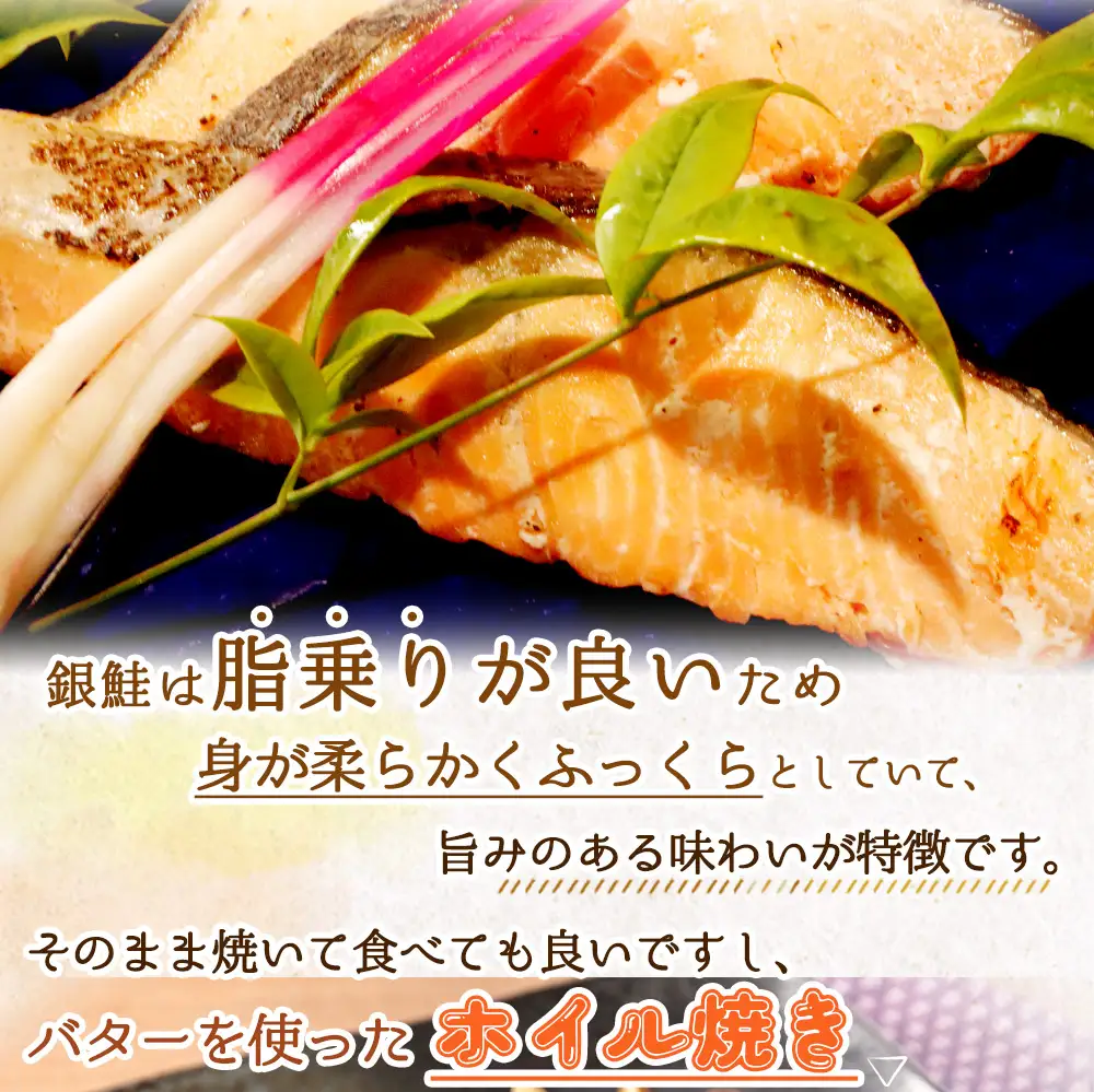 和歌山魚鶴仕込の甘口塩銀鮭切身８切（２切×４パック　小分け）| 銀鮭 鮭 サケ 切り身 切身 魚 海鮮 焼き魚 おかず【uot767B】