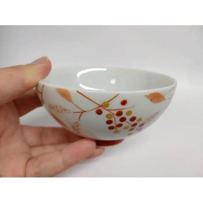 組飯碗 南天 九谷焼