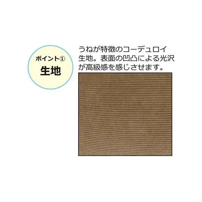 2P コーデュロイソファー コーヒーブラウン AKU102089201