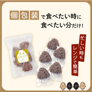 【7営業日以内に発送】2種から 選べる ！ 冷凍 玄米 おむすび 5個入り (1) 塩 K182-004_01 スピード配送 最短 すぐ届く お急ぎ