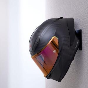 ヘルメット壁掛けホルダー　黒