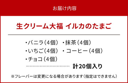S030-006A_生クリーム大福 イルカのたまご 20個入り