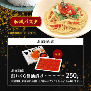 北海道産 いくら 醤油漬け 250g イクラ_Y006-0009