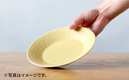 【波佐見焼】PATTERNED PLATE,MUG  セット yellow 【BIRDS' WORDS】[CF039] 波佐見焼