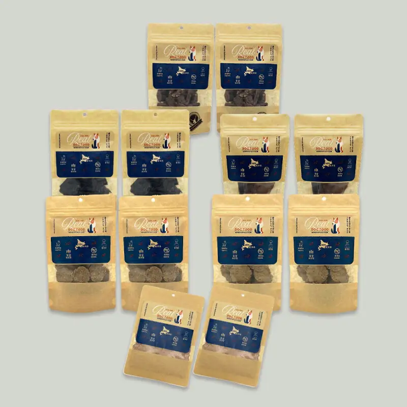 愛犬用★無添加おやつ★贅沢！鹿肉セット（各2パック）計420g≪REAL DOG FOOD≫_Y020-0572