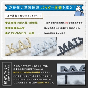 ステンレスBAR切文字　表札　〈表札 ステンレス 切文字 切文字表札 オーダーメイド表札 アンティーク表札 おしゃれ 戸建 マンション 新築 引っ越し〉 