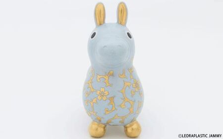 【RODY×九谷焼】九谷焼ロディ「白粒盛金桜花唐草文(ブルー)」仲田錦玉 ロデ