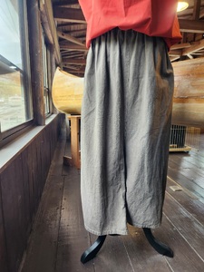 36-2 川根茶染　サルエルパンツ