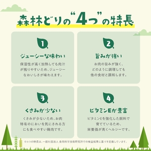 鶏肉 森林どり 3kg 【もも肉1kg(1kg×1パック) むね肉2kg(1kg×2パック)】