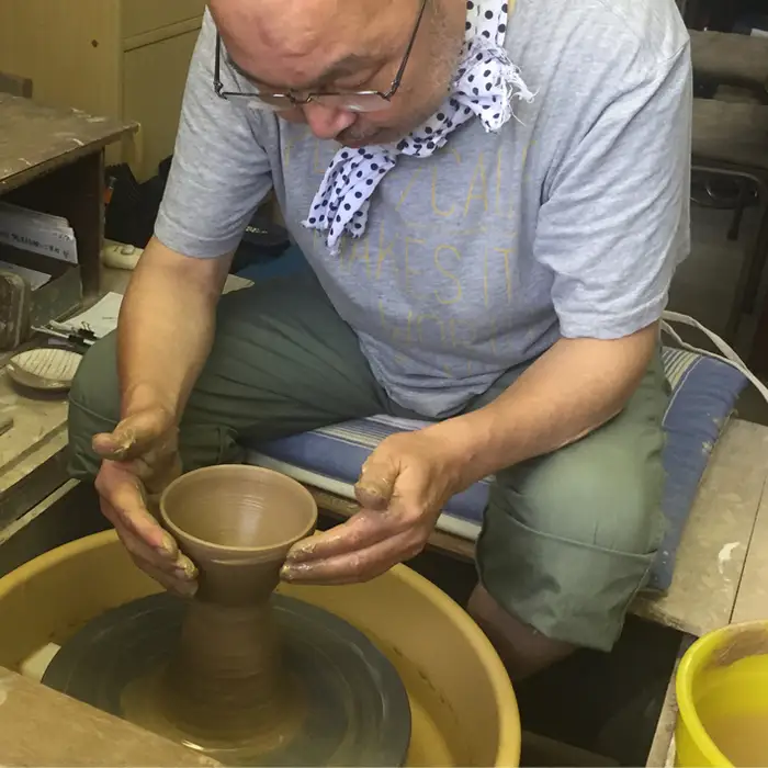 【陶芸家･小滝正治作成】創作手作り波紋マグカップ [0010-0149]