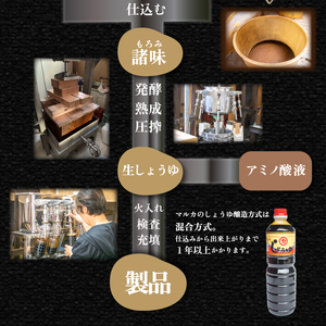 さしみ 醤油 3リットル 1L × 3本 ＋ 200ml セット 3L 吟上 豊北 しょうゆ 刺身 お中元 低塩 脱脂加工大豆 老舗 下関 山口 HY002