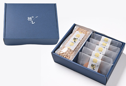 L9-01ぽんプロジェクト　玄米ぽん菓子「ぽん」と玄米ぽん餡を使った「ぽん中皮」詰め合せ