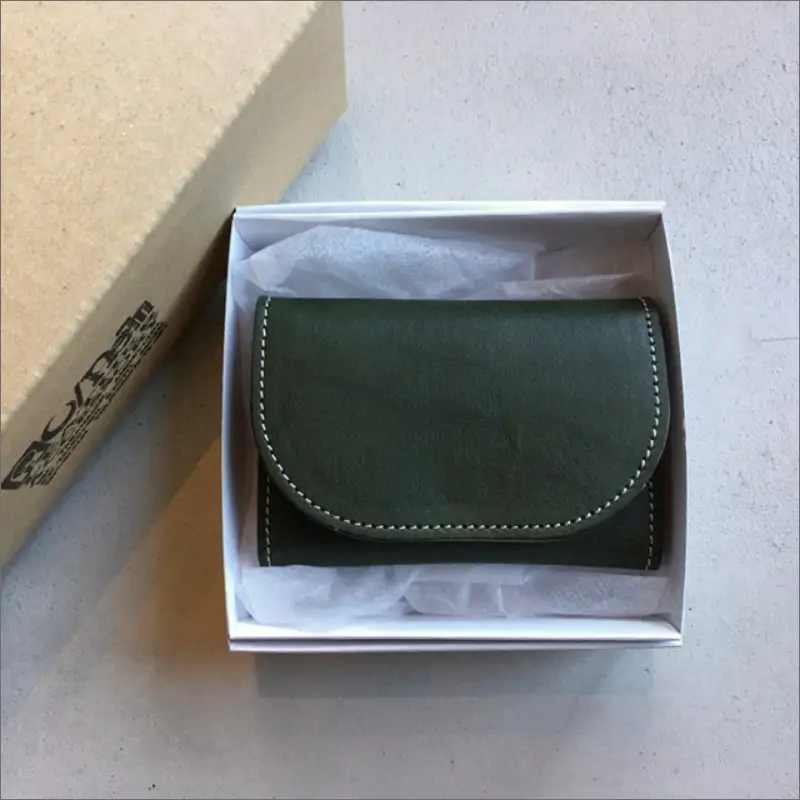 栃木レザー カードケース 牛革カード入れ ｸﾞﾘｰﾝ