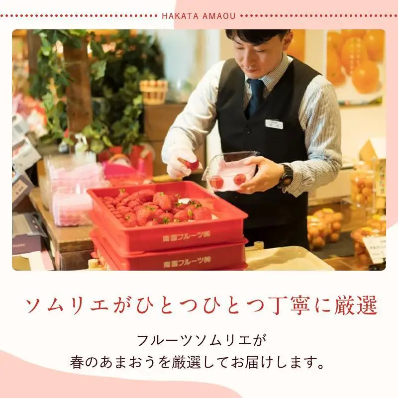 フルーツソムリエが選んだ 福岡県産春あまおう6パック※一部離島不可【1パックあたり250g】