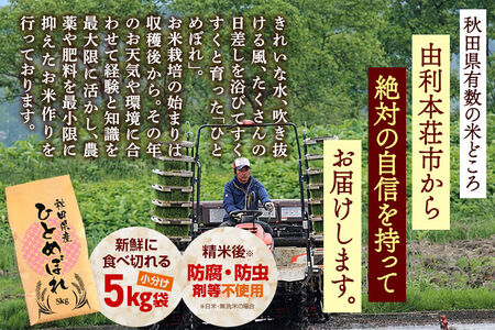 《令和8年産 新米受付》《1回のみお届け》【無洗米】通算5回特A 秋田県産ひとめぼれ 10kg(5kg×2袋) お米 米 こめ 藤岡農産