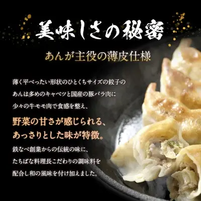 Y02-17 本店鉄なべ×割烹たちばな 餃子セット72個(オリジナル・しそ各36個)  餃子