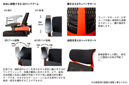 ゲーミングチェア イトーキ アクトゲーミング 【レッド】 【EI041W】 オフィス チェア 日本製