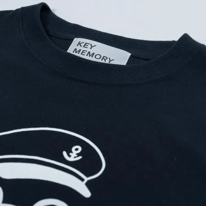 《1》【KEYMEMORY鎌倉】セーラー帽イラストTシャツ NAVY