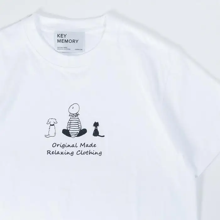 《0》【KEYMEMORY鎌倉】TIMEイラストTシャツWHITE