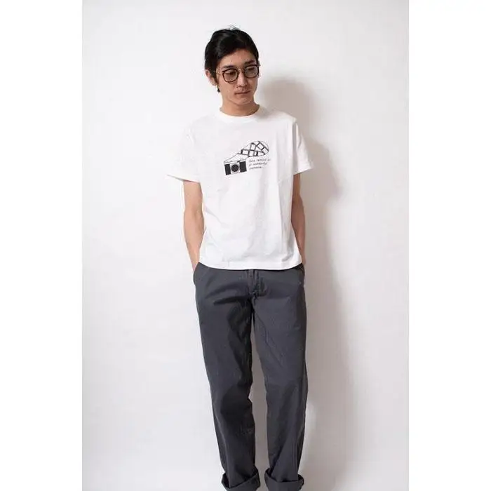 【2サイズ】【KEY MEMORY】Camera T-shirts WHITE