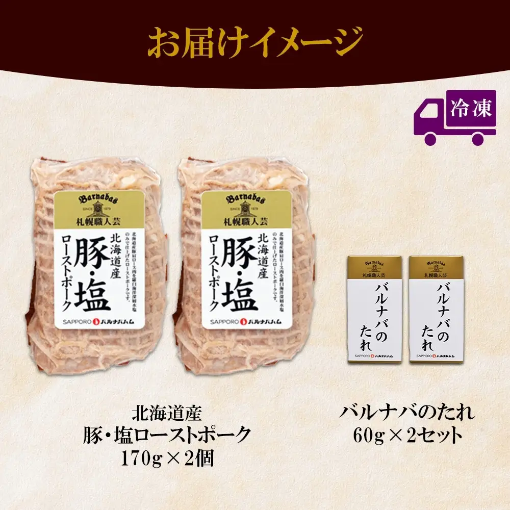 豚・塩ローストポーク170g×2個セット	