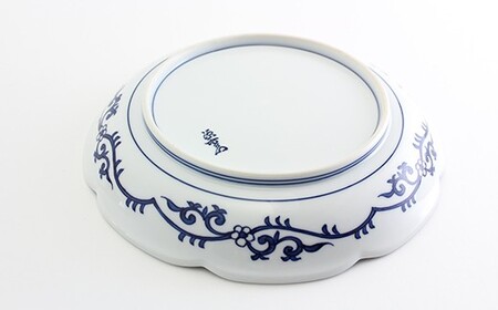 源右衛門窯 源右衛門窯 染付茄子絵 皿 器 食器 盛皿 飾り皿 茄子絵 染付 有田焼 A160-8