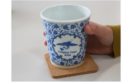 限定品！ 有田焼 coffeeタンブラー ペアセット 【Cafe de ARITA】 カフェドアリタ 陶磁器 伝統柄 カップ コーヒー 大容量 蓋つき ギフト こーひー かっぷ たんぶらー 30000円 3万円 A30-758