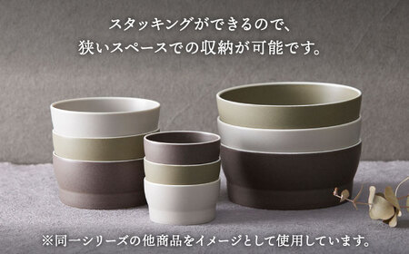 【美濃焼】StackStock なごみの色目（Matte）プレートL・ボウルL 4点 セット Azuki Brown × Sesame Gray【城山製陶所】食器 皿 鉢 ケーキ皿 取り皿 副菜鉢 インテリア アクセサリートレイ 小物入れ スタッキング ブラウン グレー 茶 灰 磁器 シンプル おしゃれ レンジ対応 食洗機対応 送料無料 [MCK046]